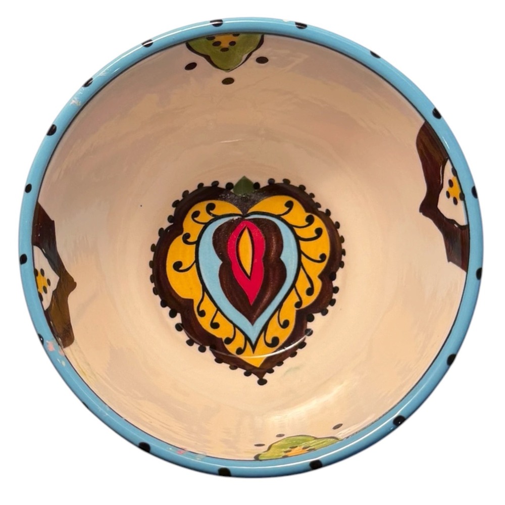 Espana Lifestyle Bocca Bowl Spanish Talavera Style Earthenware